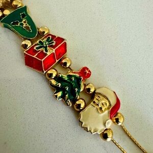 Christmas Women’s Vintage Holiday Bracelet 7.5”